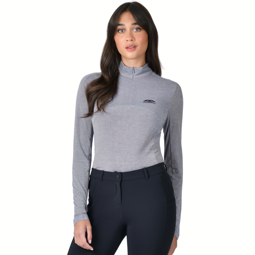 37.5 Lightweight Long Sleeve 1/4 Zip Top - Navy Marle
