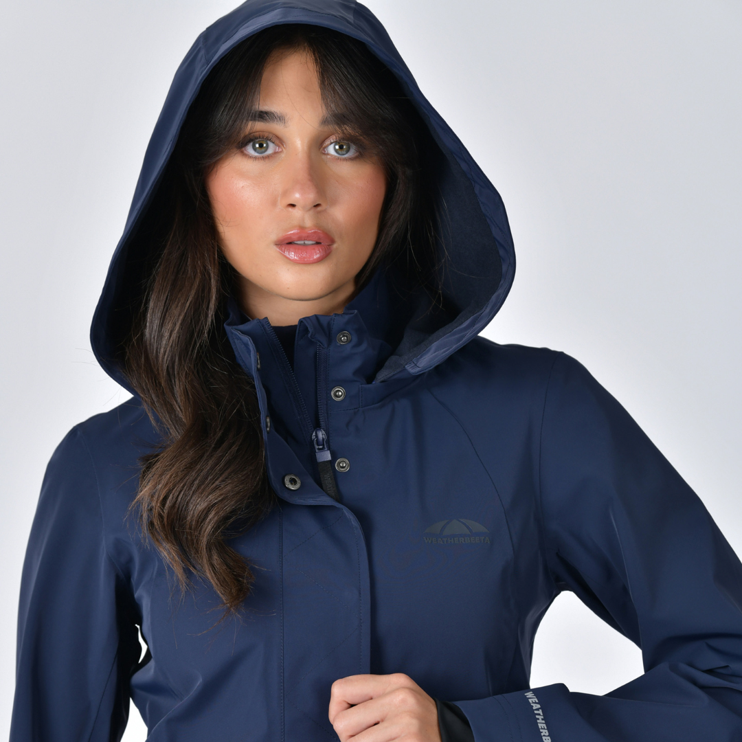 Protect Waterproof Riding Jacket - Navy