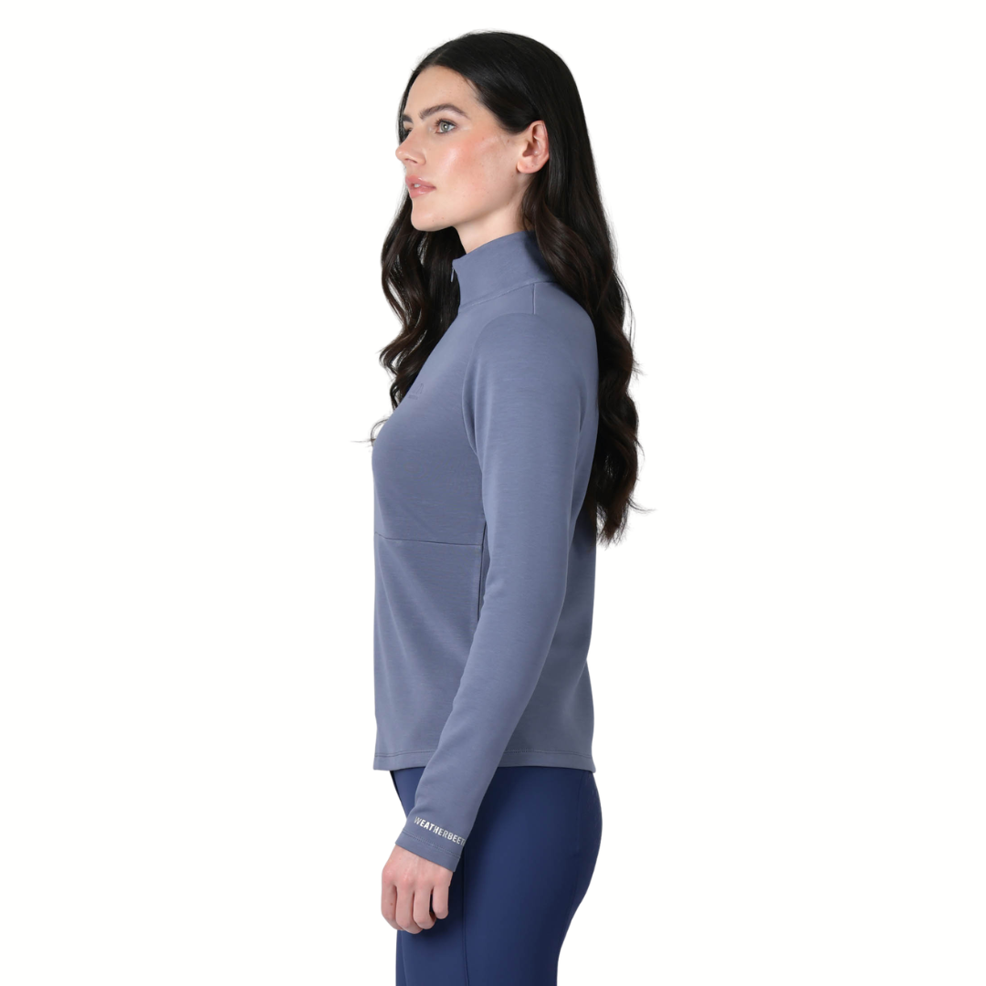 Copper 1/2 Zip Long Sleeve - Slate Blue