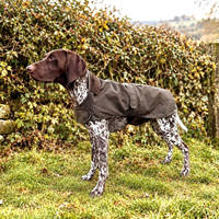 2 in 1 Wax Dog Coat - Olive