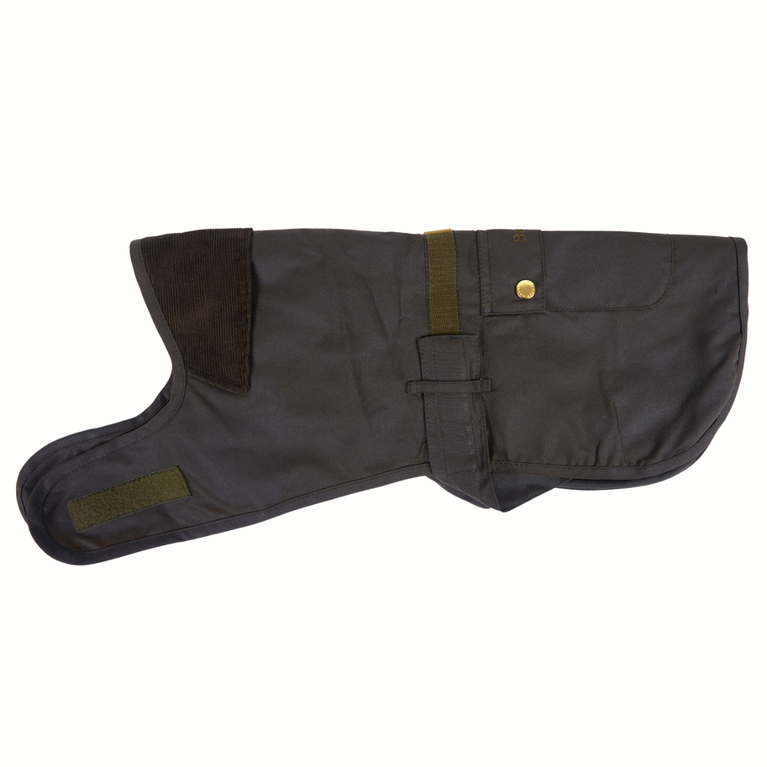 2 in 1 Wax Dog Coat - Olive