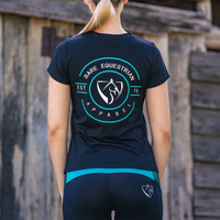 Emblem T-Shirt - Black & Teal