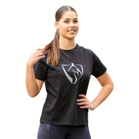 Silver Logo T-Shirt - Black