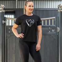 Silver Logo T-Shirt - Black