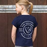 Youth Emblem T-Shirt - Navy & Silver