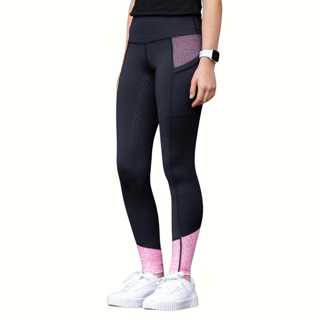 Youth Performance Tights - Mosaic Bloom