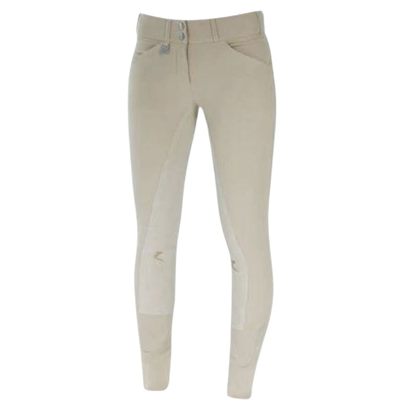 Grand Prix Women's Suede Full Seat Breeches - Cream