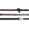 Working 1/2" Leather Handle Reins - Brown Full