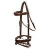 Wide Padded Hunt Bridle - Brown