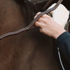 Working 1/2" Leather Handle Reins - Brown Full