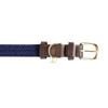 Dog Collar - Plaited Nylon Navy