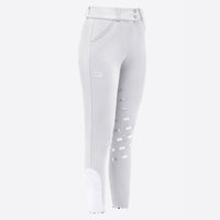 Woman's High Waist Full Grip Breeches - White