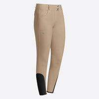 Woman's High Waist Pocket Breeches - Beige