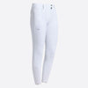 Woman's High Waist Pocket Breeches - White