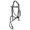 New English Fig 8 Noseband Bridle - Black