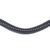 Shaped Fine Silver Browband - Black