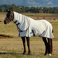Cotton Summer Sheet Lite Combo - Beige/Navy/Forest Green