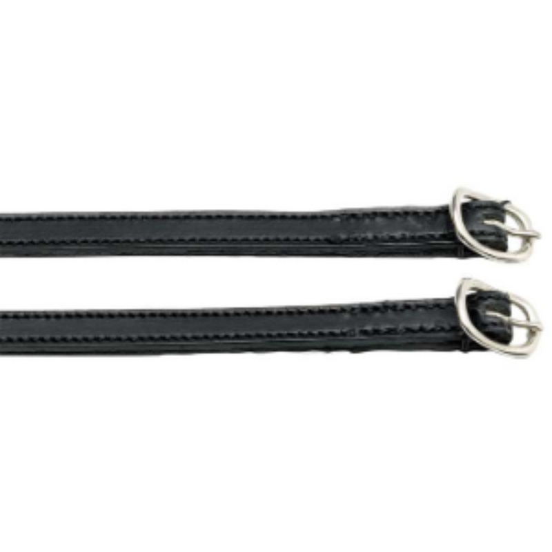Stitched Leather Spur Straps