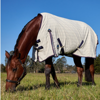 Cotton Summer Sheet - Beige/Navy/Burgundy