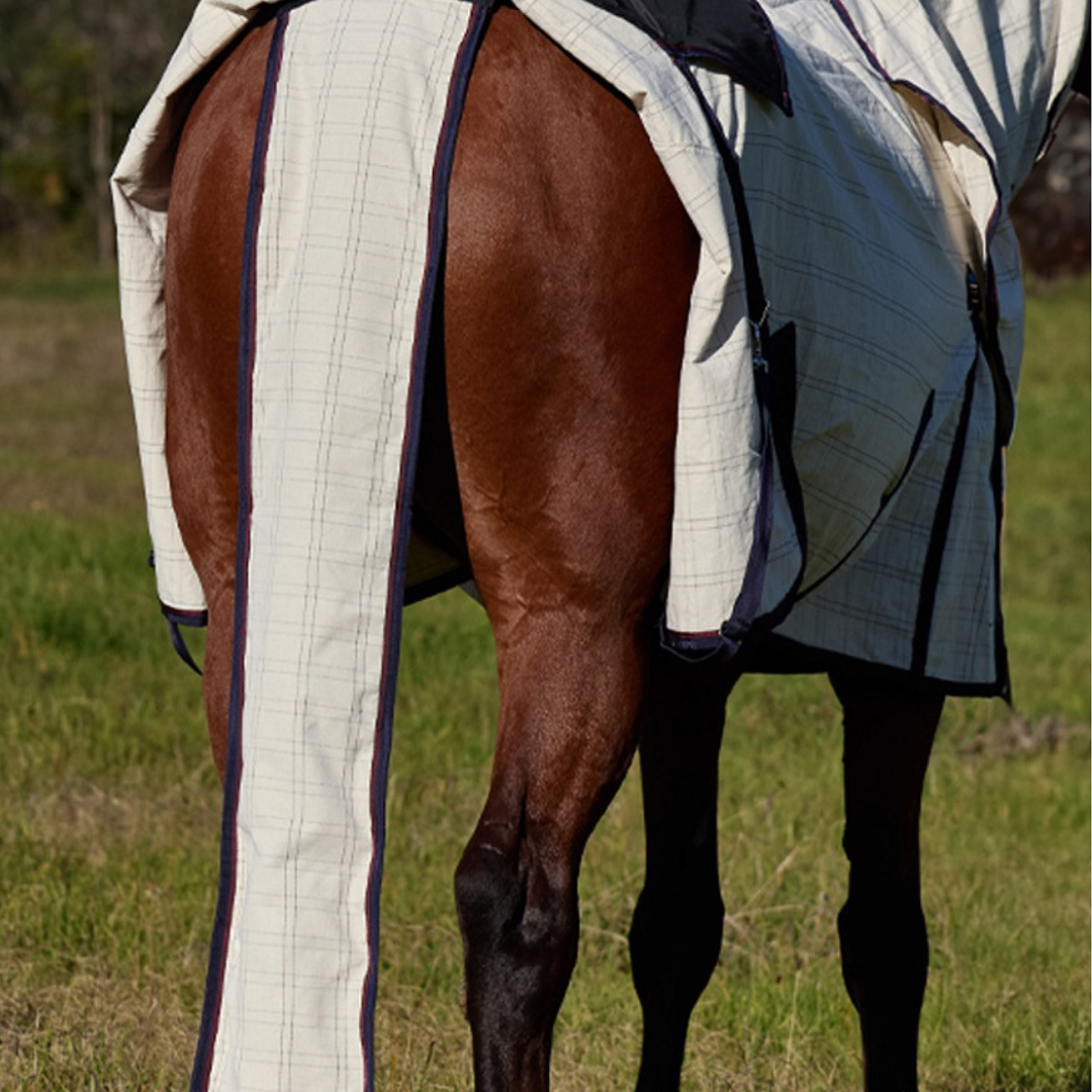 Cotton Summer Sheet Tail Bag - Beige/Navy/Burgundy
