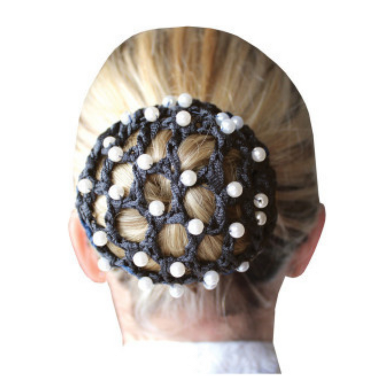 Pearl Bun Net - Black