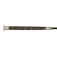Leather Touch Dressage Whip Black 110cm