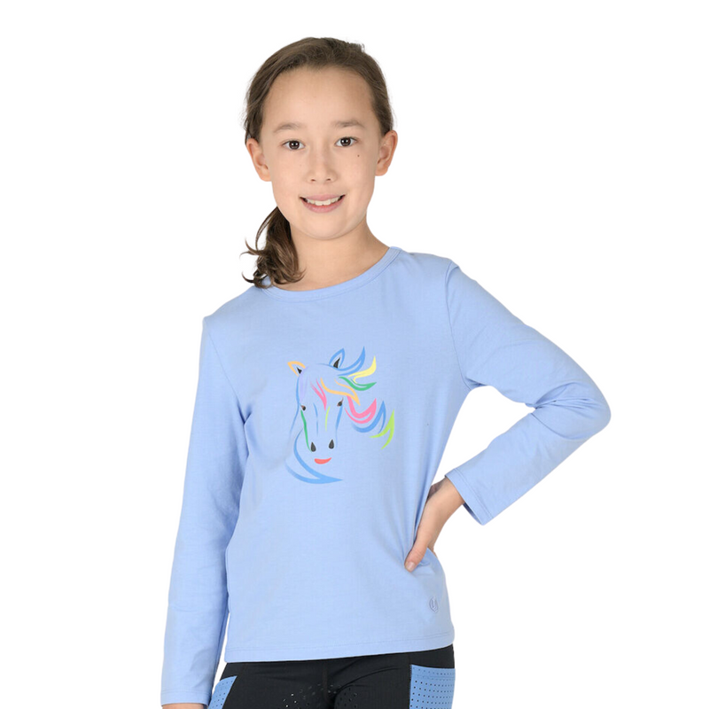 Childs Joelle Long Sleeve Top - Cornflower