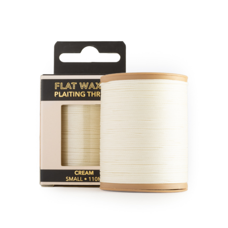 Flat Waxed Thread Roll - Cream