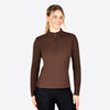 Reno Long Sleeve Riding Top - Coffee