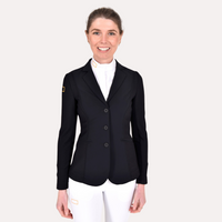 Jersey Mesh Riding Jacket - Black/Gold Logo