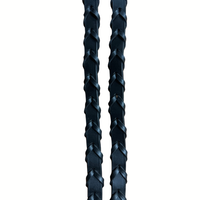 Laced Leather Reins - Black Hack