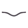 Shaped Fine Silver Browband - Brown