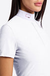Jacquard Jersey S/S Competition Shirt - White