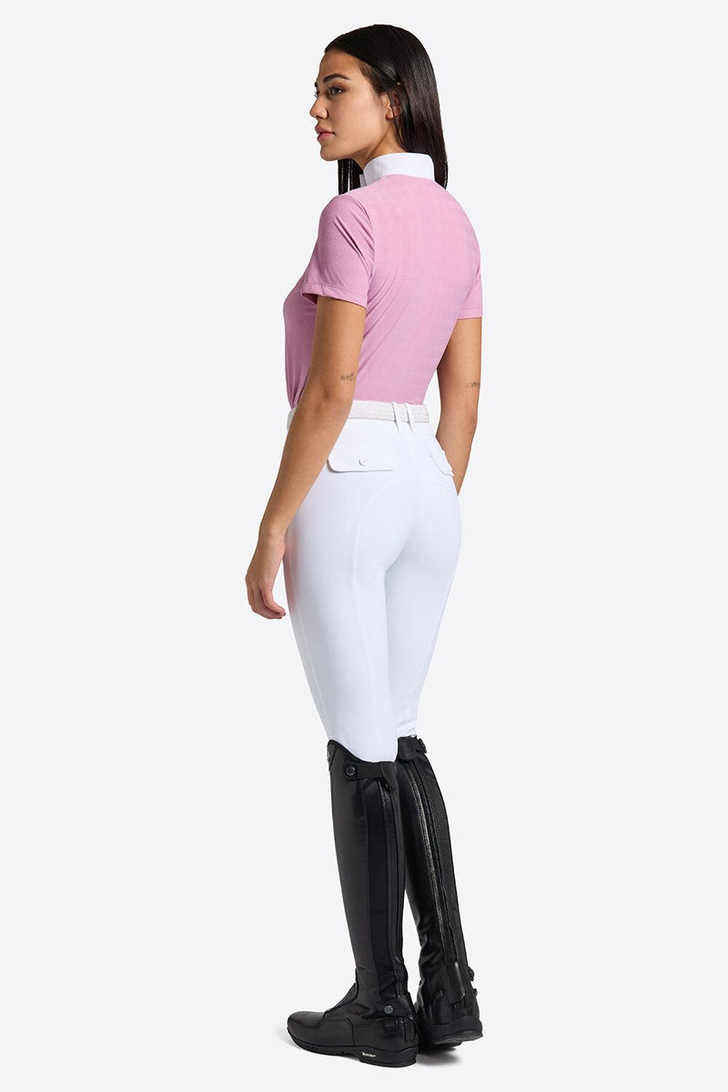 Jacquard Jersey S/S Competition Shirt - Mauve Orchid