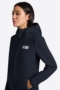Hooded Softshell Jacket- Navy