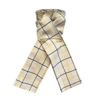 Tattersall Check Riding Stock - Cream/Gold/Black