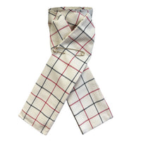 Tattersall Check Riding Stock - Cream/Red/Black