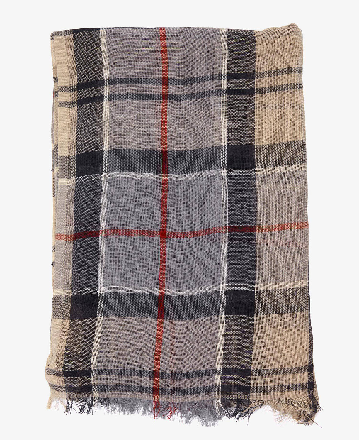 Welton Tartan Scarf - Stone Dress Tartan