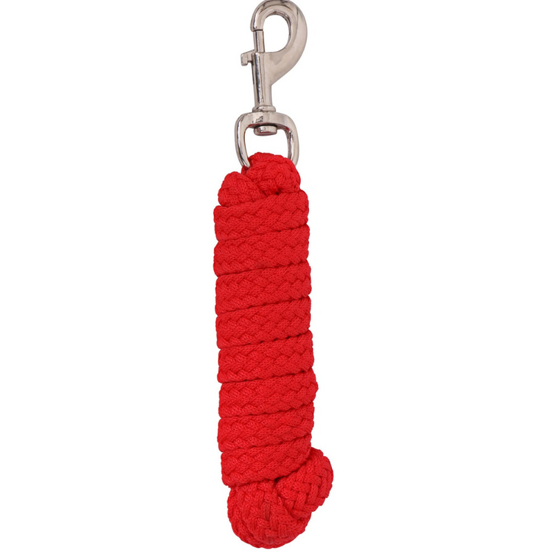 Economical Braided Horse Lead Red