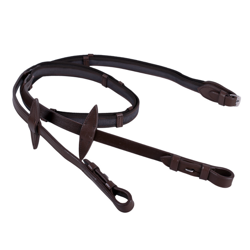 Anti-Slip Reins with Leather Stops