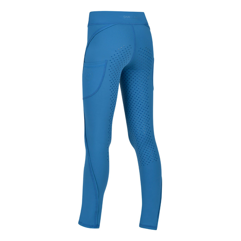 Kids Piping Riding Tights - Ocean Blue