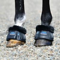 Tough-Tec Prime Fleece Trim Rubber Bell Boots - Black