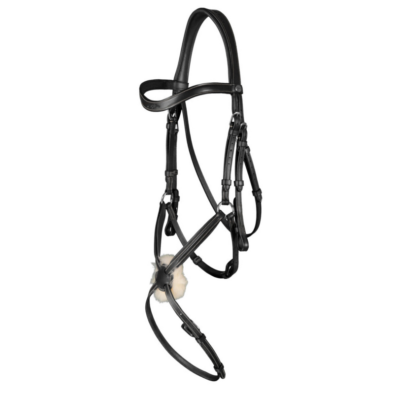 Working Fig 8 Noseband Bridle - Black