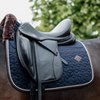 Skin Friendly Dressage Saddle Pad - Navy