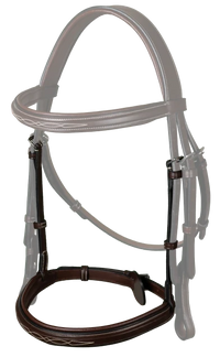 US Jumping Cavesson Noseband - Brown