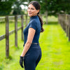 Nyomi Leg Grip Breeches  - Navy