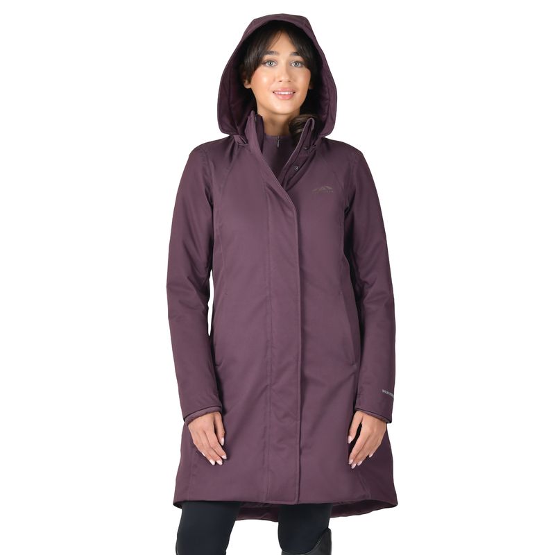 All Purpose Waterproof Longline Equestrian Jacket - Mulberry