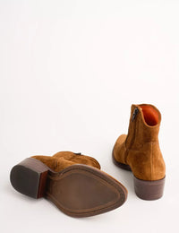 Cassidy Suede Cordoban Cowboy Boot - Peat