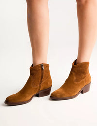 Cassidy Suede Cordoban Cowboy Boot - Peat