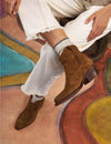Cassidy Suede Cordoban Cowboy Boot - Peat